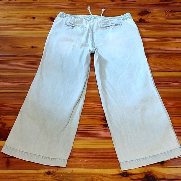 KanCan Pull On Wide Leg Light Wash Denim Jeans Pants Size 30 - Picture 10 of 10